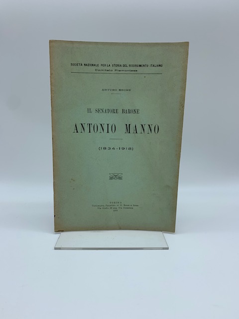 Il Senatore Barone Antonio Manno (1834-1918)